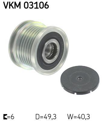Rueda libre alternador SKF ref. VKM 03106